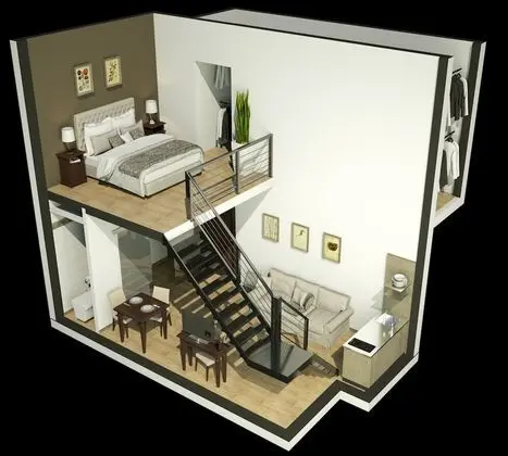 Süit, Bahçe Manzaralı (Duplex )