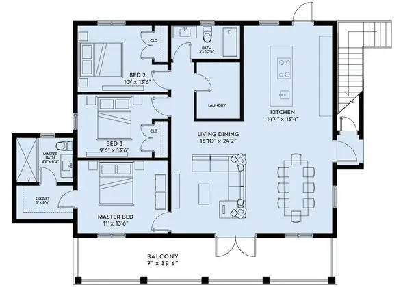 Deluxe Villa, 3 Yatak Odası, 2 Banyolu, Marina Manzaralı