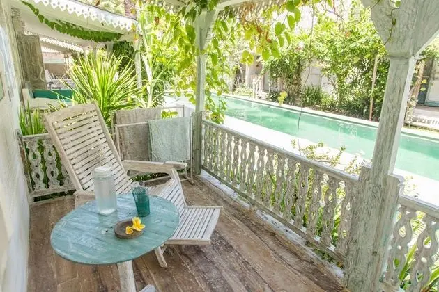Bungalov, Havuz Manzaralı (Veranda)