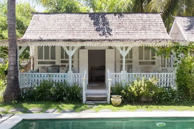Bungalov, Havuz Manzaralı (Veranda)