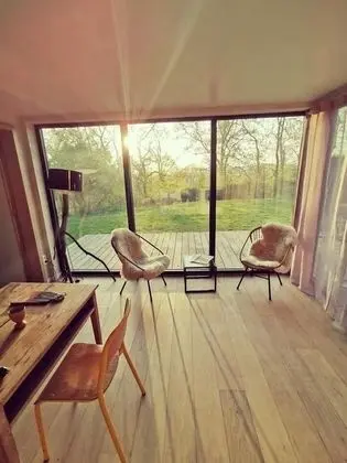 Deluxe Bungalov, Banyolu/Duşlu, Bahçe Manzaralı (Boshuis)