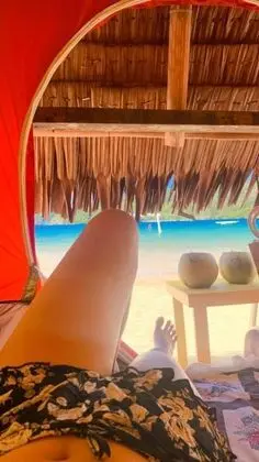 Romantic Çadır, 1 Yatak Odası, Plaj Manzaralı, Denize Sıfır (Camping Tent)