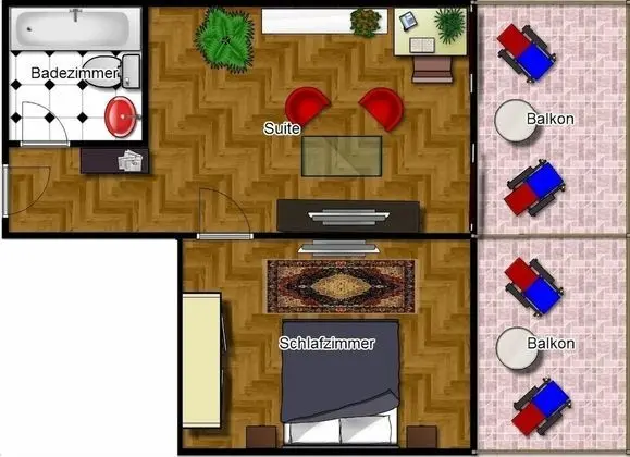 Süit, Balkon, Dağ Manzaralı