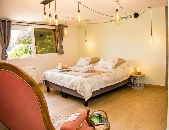 Design Tek Büyük Yataklı Oda, 1 Yatak Odası, Bahçe Manzaralı (Bleue)