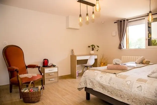 Design Tek Büyük Yataklı Oda, 1 Yatak Odası, Bahçe Manzaralı (Bleue)