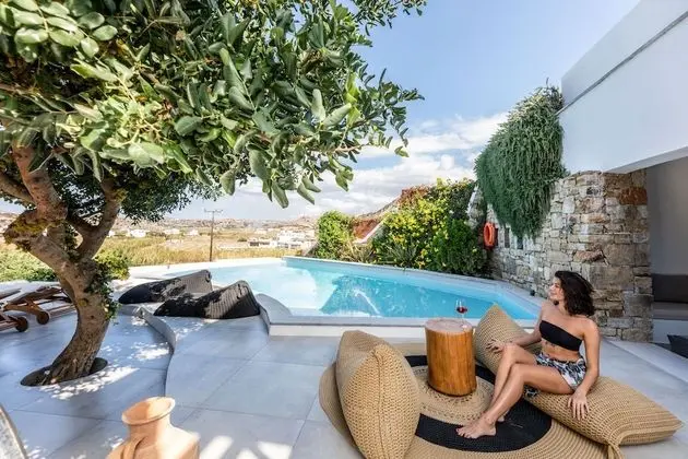 Deluxe Villa, 2 Yatak Odası, Kişiye Özel Havuzlu, Deniz Manzaralı