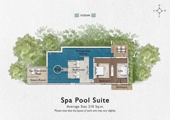 Süit, 1 Yatak Odası, Kişiye Özel Havuzlu (Spa, open style washroom and bathroom)