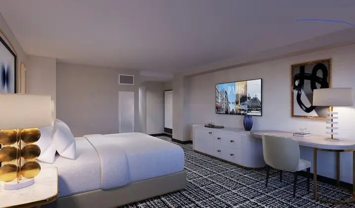 Versailles Pool View Room 2 Queens Check - In At Horseshoe Front Desk
