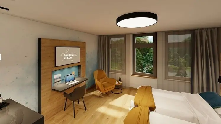 Premium Tek Büyük Yataklı Oda, Park Manzaralı