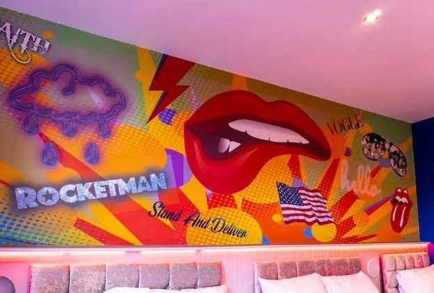 Deluxe Apart Daire, Banyolu/Duşlu, Şehir Manzaralı (80's Cocktail Room)