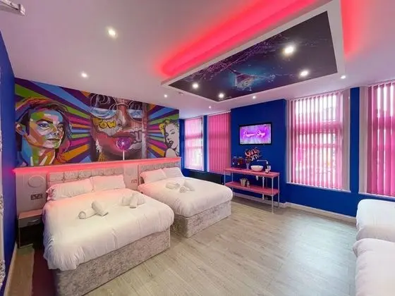 Deluxe Apart Daire, Banyolu/Duşlu, Şehir Manzaralı (80's Cocktail Room)