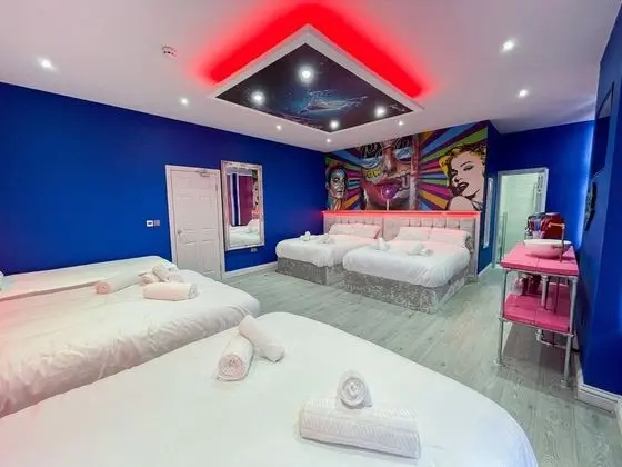 Deluxe Apart Daire, Banyolu/Duşlu, Şehir Manzaralı (80's Cocktail Room)
