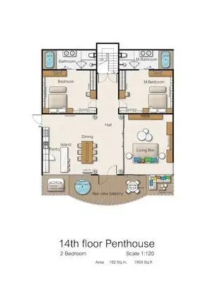 Executive Penthouse 3 Bedroom