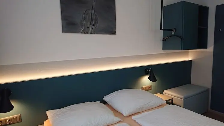 Double Room private shower and shared WC