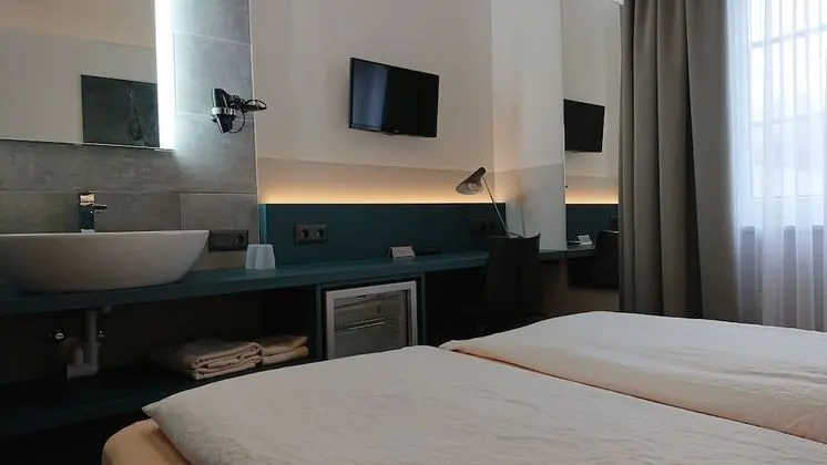 Double Room private shower and shared WC