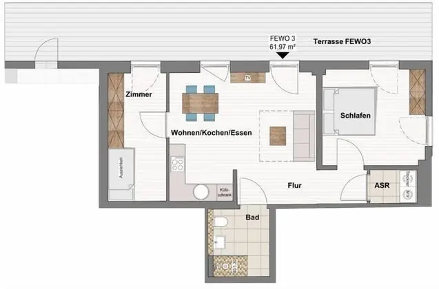 Apart Daire, Teras (König Bärenstein)