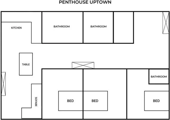 Deluxe Çatı Katı Süiti (Penthouse), Şehir Manzaralı