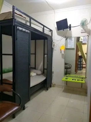 Bunk Bed Shared Bathroom Fan TV Cable