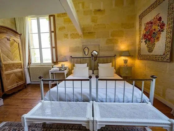 Luxury Tek Büyük Yataklı Oda, Banyolu/Duşlu, Park Manzaralı (Chambre Blanche)