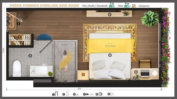 Deluxe Tek Büyük Yataklı Oda