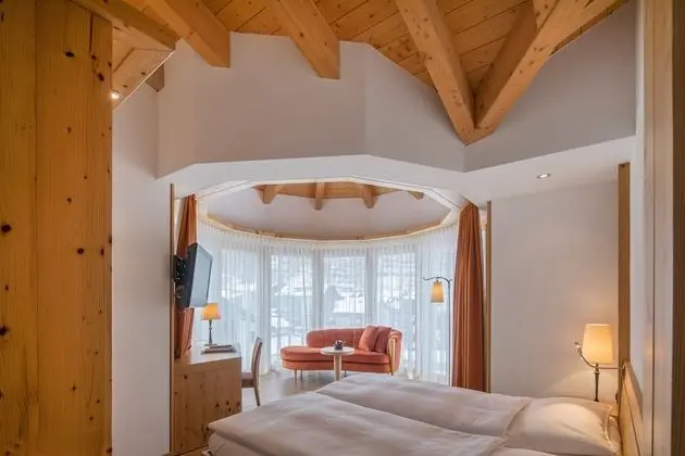 Deluxe Tek Büyük Yataklı Oda, 2 Tek Kişilik Yatak, Dağ Manzaralı (Matterhorn)