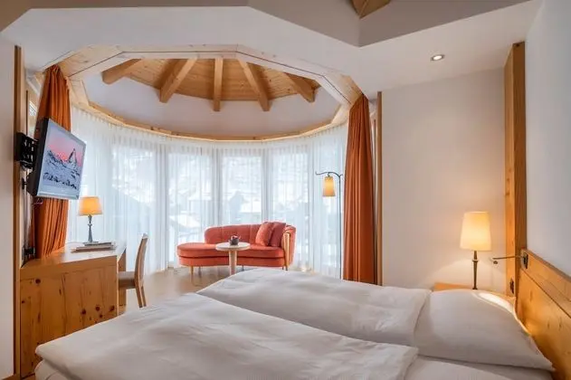 Deluxe Tek Büyük Yataklı Oda, 2 Tek Kişilik Yatak, Dağ Manzaralı (Matterhorn)