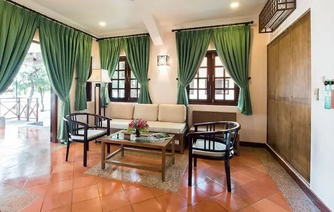 Beach Front Villa Suite with living room