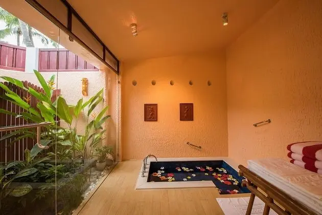 Beach Front Villa Suite with living room