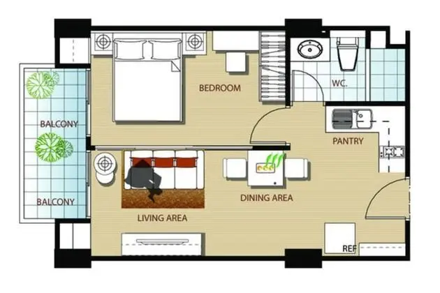 Comfort Apart Daire, 1 Büyük (Queen) Boy Yatak, Sigara İçilmez, Mutfak