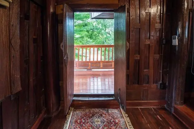 Traditional Thai House River View