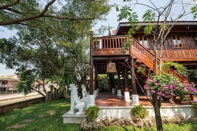Traditional Thai House River View