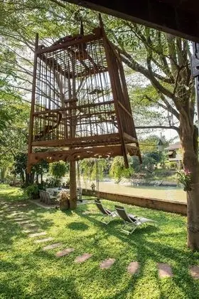 Traditional Thai House River View