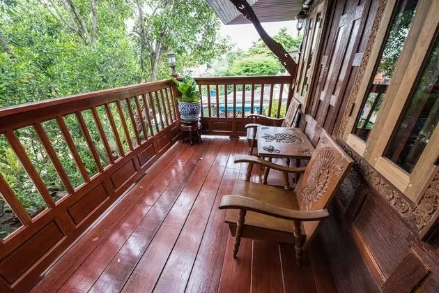 Traditional Thai House River View