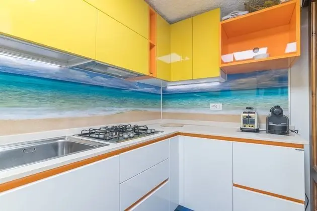 Family Apart Daire, Birden Çok Yatak, 2 Banyolu, Denize Bakan (Piazzetta Casa Dora 200 Mt From The)