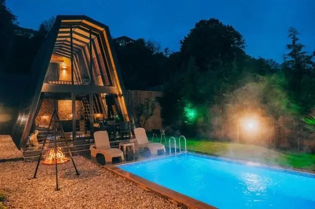 Bungalow, Bahçe Manzaralı, Özel Havuzlu ve Jakuzili