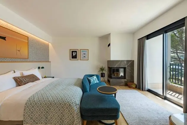 Grand Deluxe Oda, Deniz Manzaralı, Şömineli ve Balkonlu