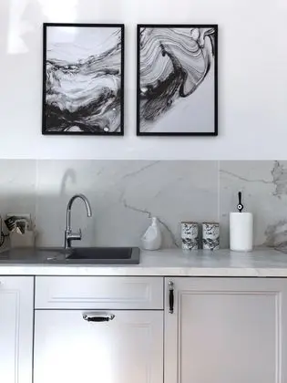 Design Apart Daire, 1 Büyük (Queen) Boy Yatak ve Çekyat, Avlu Manzaralı