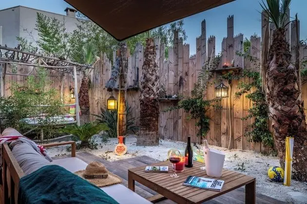 Luxury Süit, 2 Yatak Odası, Teras, Bahçe Manzaralı