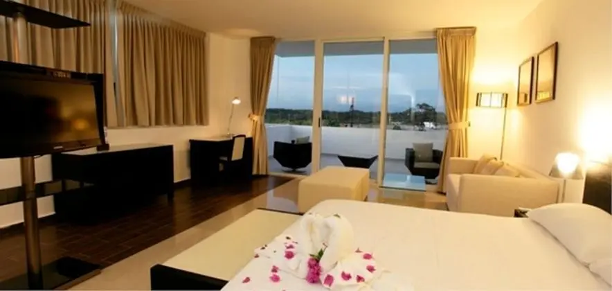 Luxury Tek Büyük veya İki Ayrı Yataklı Oda, 2 Çift Kişilik Yatak (Access to the saltwater pool)