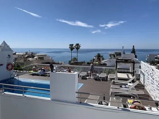 Panoramic Tek Büyük Yataklı Oda, Teras, Deniz Manzaralı