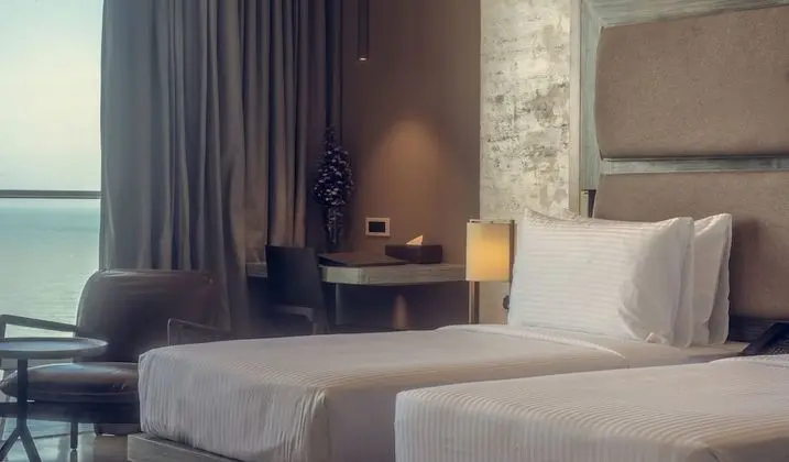 Deluxe İki Ayrı Yataklı Oda, 1 Yatak Odası, Plaj Manzaralı