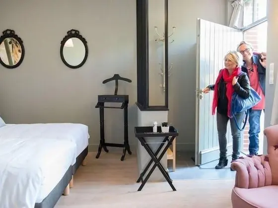 Superior Tek Büyük veya İki Ayrı Yataklı Oda, Özel Banyo, Bahçe Manzaralı (Chambre Plumes)