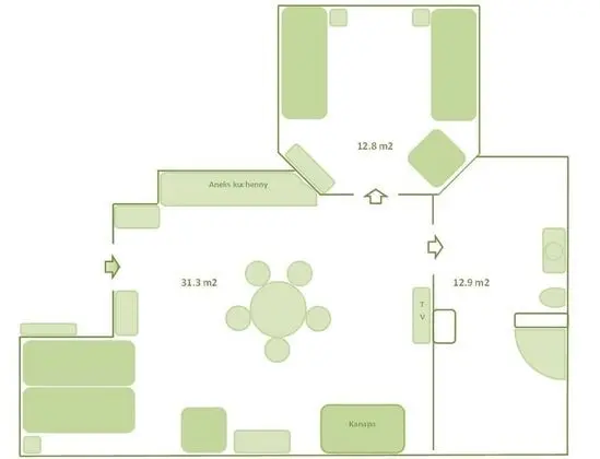Çatı Katı Süiti (Penthouse), 2 Yatak Odası