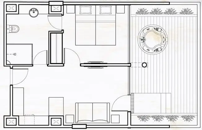 Suite Premium com Varanda e Jacuzzi