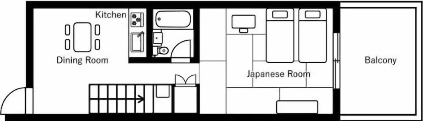 Oda, Sigara İçilmez (2F JapaneseWestern Maisonette&Kitchen)