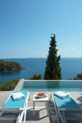 Villa, 1 Yatak Odası, Kişiye Özel Havuzlu, Havuz Manzaralı (Kalyva Mare)