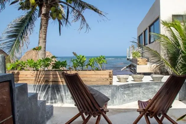 Deluxe Oceanfront  king size bed with plunge pool and terrace