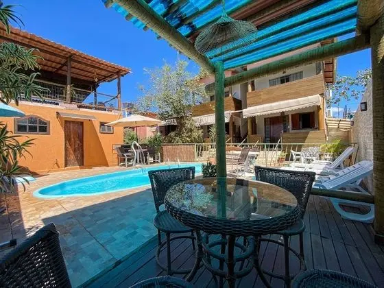 Deluxe Dağ Evi, Balkon, Havuz Manzaralı