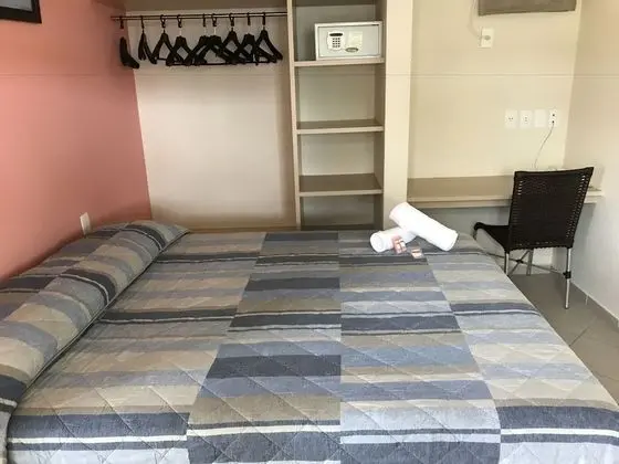 Tek Büyük Yataklı Oda, Buzdolabı ve Mikrodalga (Piso Superior)