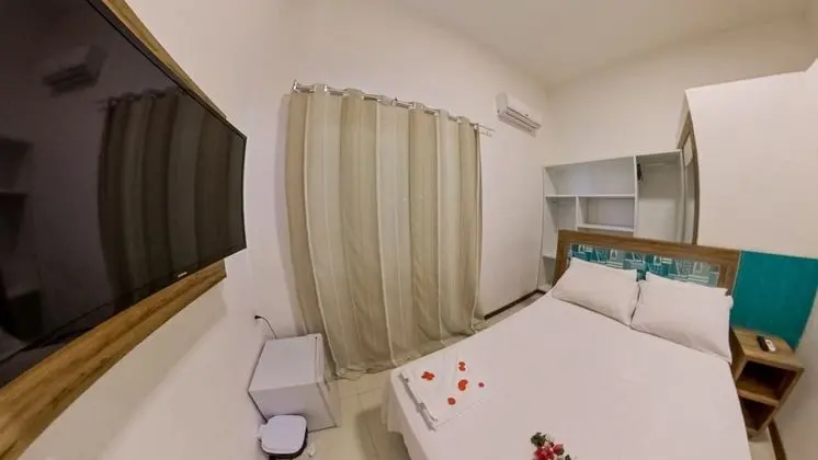 Quarto duplo standard com banheiro compartilhado